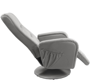 PULSAR sivé, masážne polohovacie kreslo