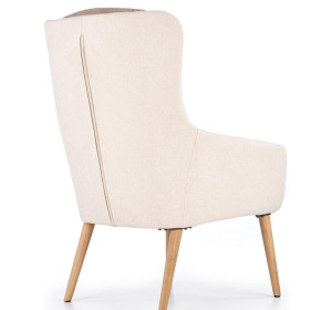 PURIO béžovo-hnedé, relaxačné kreslo