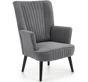 DELGADO sivé, relaxačné kreslo