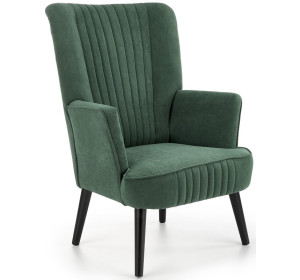 DELGADO zelené, relaxačné kreslo