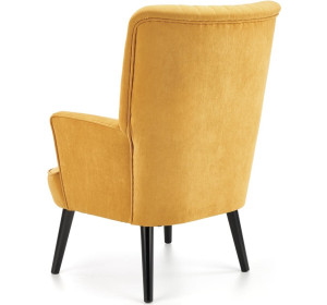 DELGADO horčicové, relaxačné kreslo