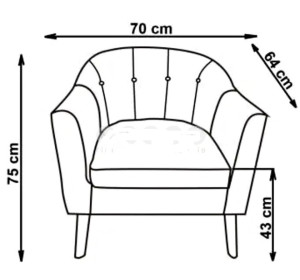 MARSHAL sivé, relaxačné kreslo