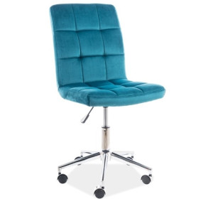 S-020 tyrkysová, detské otočné kreslo