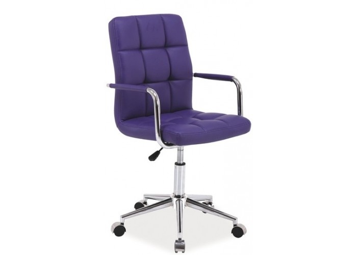 S-022 fialová ekokoža, kancelárske kreslo