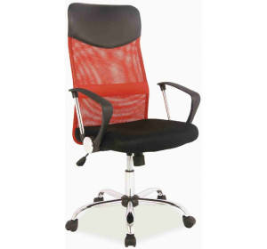 S-025 červeno-čierna, kancelárske kreslo
