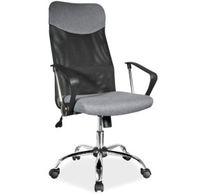 S-025 sivá látka, kancelárske kreslo