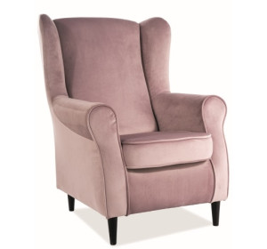 BARON ružová, relaxačné kreslo