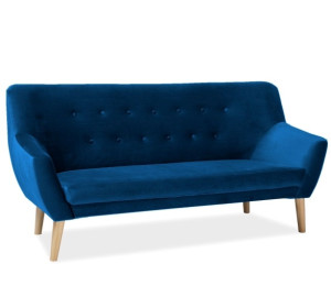 NORDIC 3 zamatové granátové, relaxačné dvojkreslo