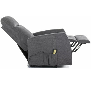 LETO BREGO tmavosivé rozkladacie a polohovacie kreslo