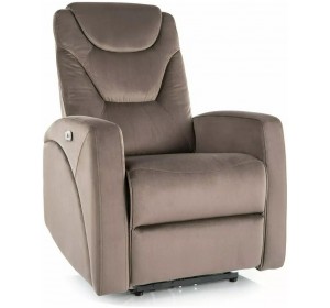 KRONOS VELVET cappuccino relaxačné polohovacie kreslo