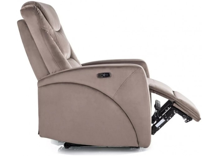 KRONOS VELVET cappuccino relaxačné polohovacie kreslo KRONOS VELVET cappuccino relaxačné polohovacie kreslo