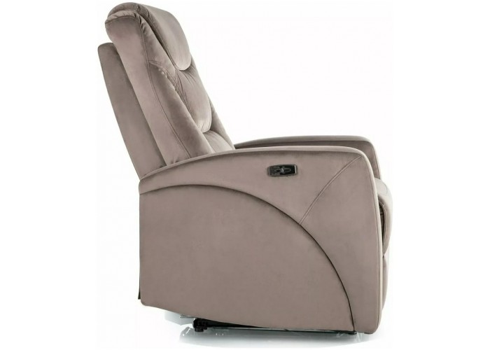 KRONOS VELVET cappuccino relaxačné polohovacie kreslo KRONOS VELVET cappuccino relaxačné polohovacie kreslo