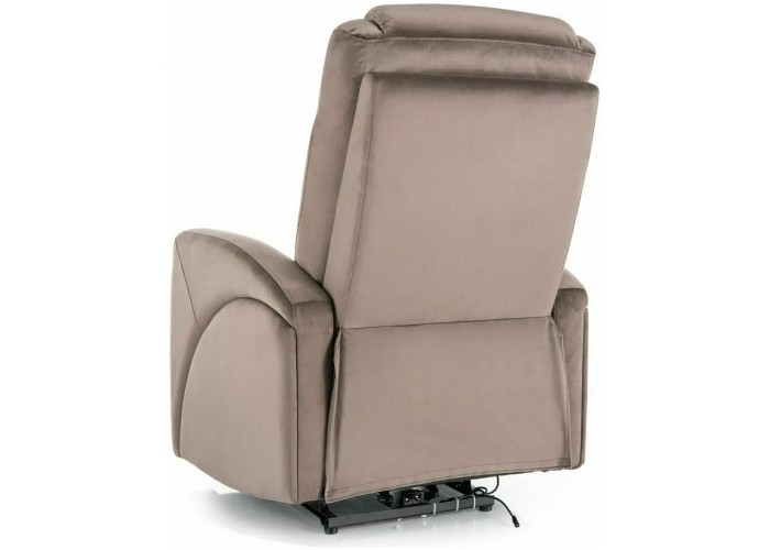 KRONOS VELVET cappuccino relaxačné polohovacie kreslo KRONOS VELVET cappuccino relaxačné polohovacie kreslo