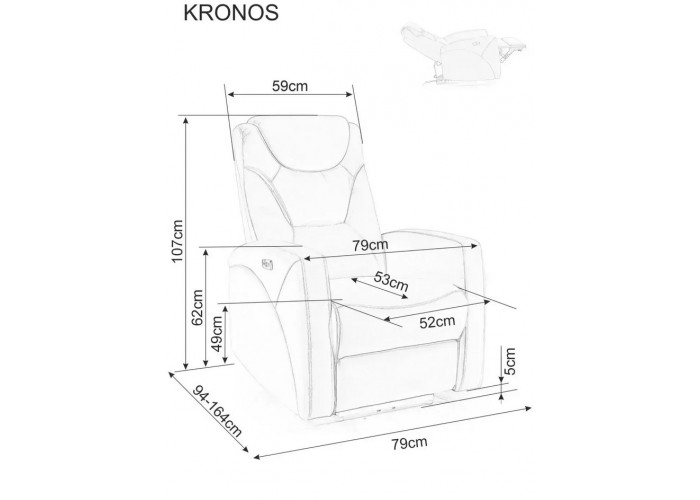 KRONOS VELVET cappuccino relaxačné polohovacie kreslo KRONOS VELVET cappuccino relaxačné polohovacie kreslo