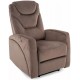 KRONOS VELVET cappuccino relaxačné polohovacie kreslo KRONOS VELVET cappuccino relaxačné polohovacie kreslo