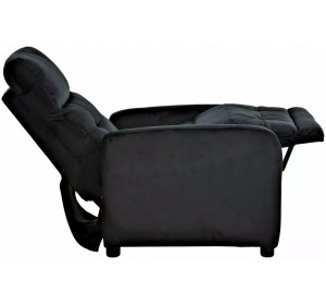 OTUS VELVET čierne relaxačné polohovacie kreslo OTUS VELVET čierne relaxačné polohovacie kreslo
