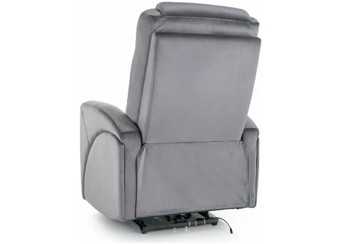 KRONOS VELVET sivé relaxačné polohovacie kreslo KRONOS VELVET sivé relaxačné polohovacie kreslo