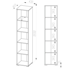 OPTIMAL 07, kancelársky regál