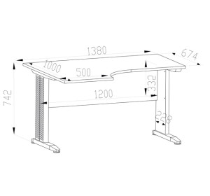 OPTIMAL 14, kancelársky stôl OPTIMAL 14, kancelársky stôl