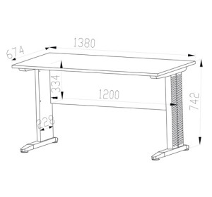 OPTIMAL 15, kancelársky stôl OPTIMAL 15, kancelársky stôl