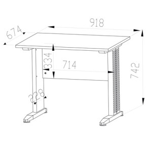 OPTIMAL 16, kancelársky stôl OPTIMAL 16, kancelársky stôl