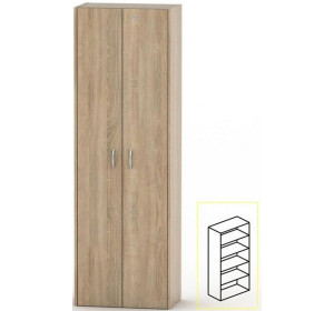 ASISTENT NEW dub sonoma AS 007, kancelárska policová skriňa