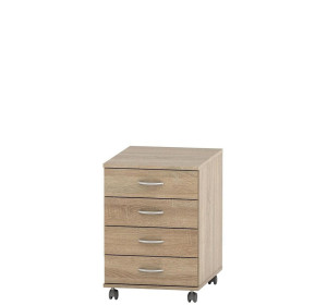 ASISTENT NEW dub sonoma AS 015, kancelársky zásuvkový kontajner