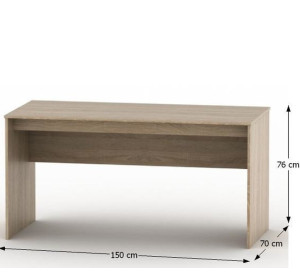 ASISTENT NEW dub sonoma AS 020-PI, kancelársky písací stôl