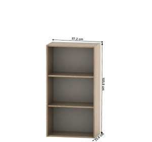 ASISTENT NEW dub sonoma AS 035, kancelársky regál