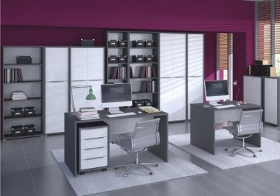 RIOMA grafit/biela, kancelársky nábytok