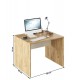RIOMA dub artisan/biela 12, kancelársky písací stôl