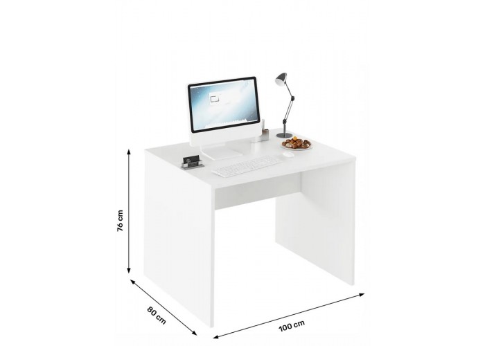 RIOMA biela matná 12, kancelársky písací stôl