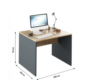 RIOMA NEW grafit/dub artisan 12, kancelársky písací stôl RIOMA NEW grafit/dub artisan 12, kancelársky písací stôl