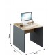 RIOMA NEW grafit/dub artisan 17, kancelársky písací stôl