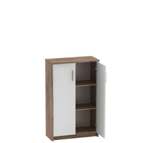 JOHAN 2 NEW kraft dunkel/biela 13, kancelárska skrinka