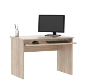 JOHAN 2 NEW dub sonoma/biela 02, kancelársky PC stôl