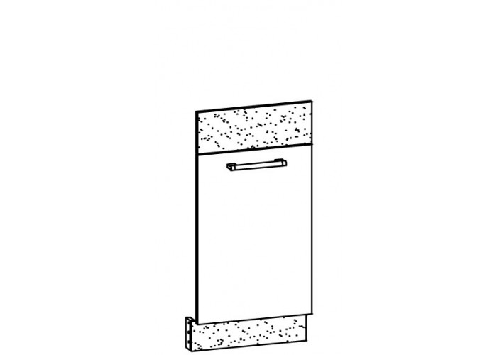MODENA buk/biely lesk MD23, dvierka na umývačku riadu v šírke 45 cm