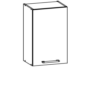 MODENA biely lesk/grafit matný MD04/G45, horná skrinka v šírke 45 cm