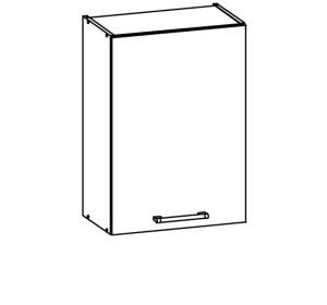 MODENA biely lesk/grafit matný MD05/G50, horná skrinka v šírke 50 cm