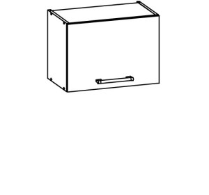 MODENA biely lesk/grafit matný MD06/G50o, horná výklopná skrinka v šírke 50 cm
