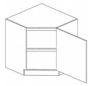 DELICJA dub messina D30/DF26, dolná rohová skrinka v šírke 90x90cm