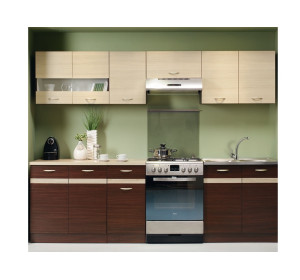 ELIZA 200/260 wenge/rijeka svetlá, kuchynská linka