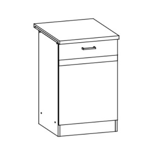 ELIZA EZ13/D50, dolná skrinka v šírke 50 cm