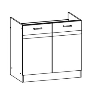 ELIZA EZ17/D80Z, dolná drezová skrinka v šírke 80 cm