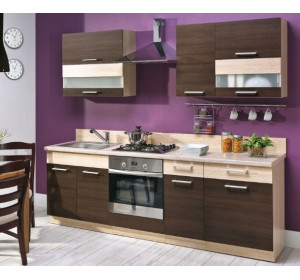 MODENA rijeka tmavá/rijeka svetlá 180/240, kuchynská zostava