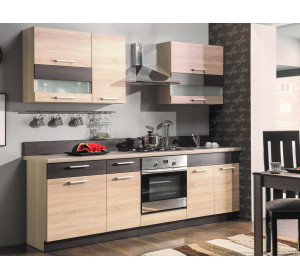 MODENA rijeka svetlá/rijeka tmavá 180/240, kuchynská zostava