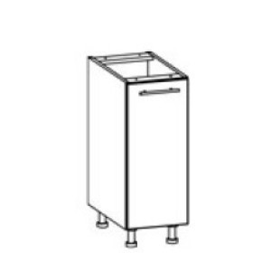 TIFFANY biely lesk T14/D30, dolná skrinka v šírke 30 cm