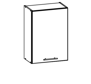 TIFFANY biely lesk T05/G50, horná skrinka v šírke 50 cm