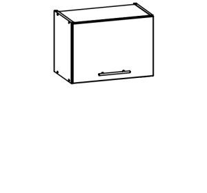 TIFFANY biely lesk T06/G50o, horná výklopná skrinka v šírke 50 cm