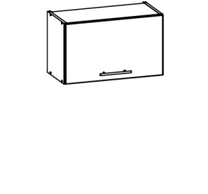 TIFFANY biely lesk T07/G60o, horná výklopná skrinka v šírke 60 cm